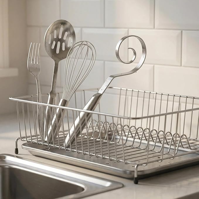 TEEVEA Seamless Danish Dough Whisk Stainless Steel Sourdough Bread Pizza Pastry - Image 7