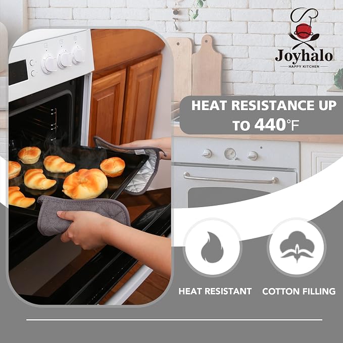 Joyhalo 4 Pack Pot Holders for Kitchen Clearance, Hot Pads for Kitchen - Image 3
