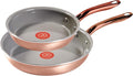 T-Fal Preserve Ceramic Nonstick Frying Pan 2-Pc Set, 8.5" & 11", Oven Broiler by T-falbrand