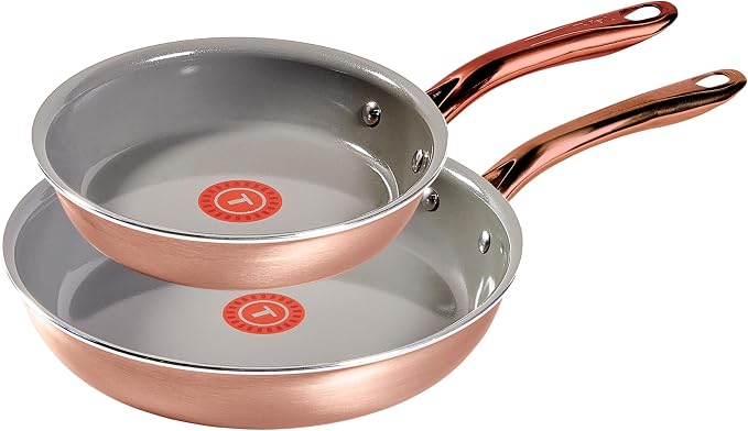 T-Fal Preserve Ceramic Nonstick Frying Pan 2-Pc Set, 8.5" & 11", Oven Broiler by T-falbrand