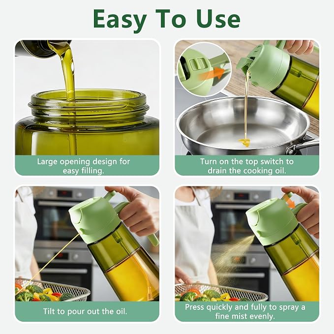 Olive Oil Sprayer & Dispenser Bottle - Image 4