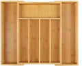 Utoplike Bamboo Cutlery Tray Silverware, Drawer Dividers by Utoplike