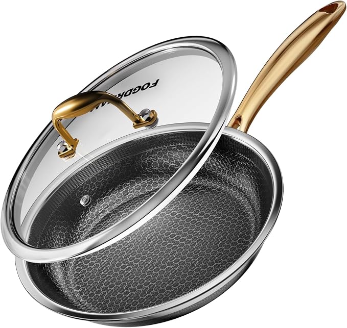 FogDream 12 Inch Stainless Steel Frying Pan by FogDream