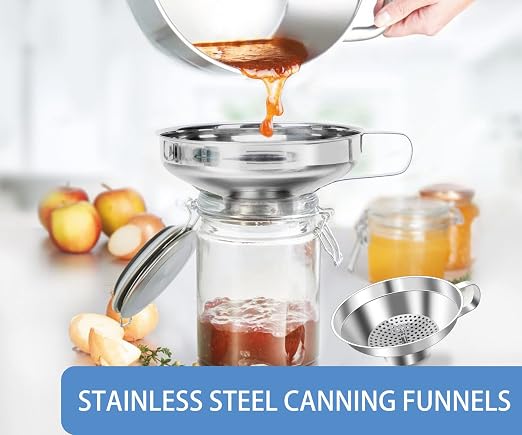 Stainless Steel Canning Funnel Set - Image 7