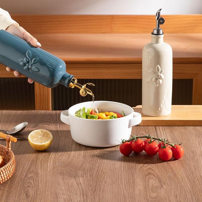 Sweejar Ceramic Olive Oil Dispenser Bottle - Image 2
