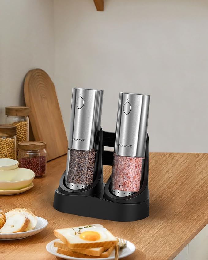 Electric Salt and Pepper Grinder Set - Image 8