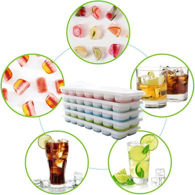 Ice Cube Tray 6 Packs, Silicone ice Cube Tray - Image 2