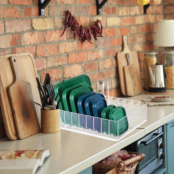 Rainmae Lid Organizer for Food Storage Container, Kitchen Pantry Lid Holder - Image 5