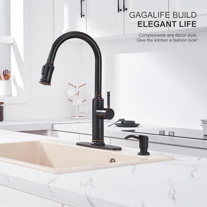 GAGALIFE Soap Dispenser for Kitchen Sink, ABS in Counter Soap Dispenser - Image 3