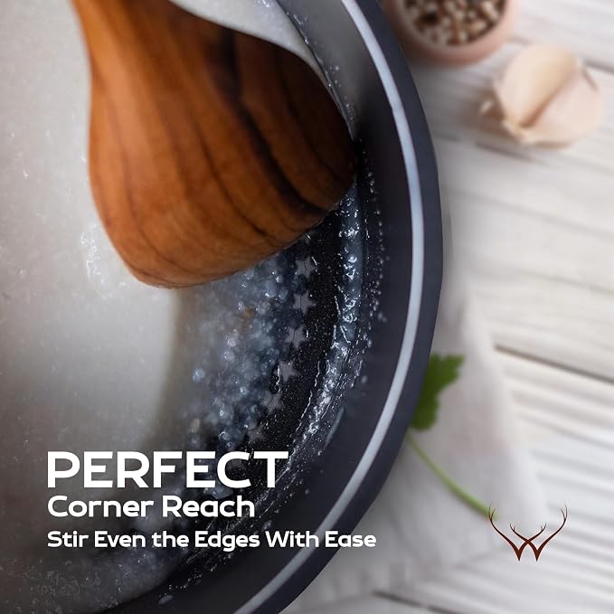 CORNER Teak Wooden Spoon for Cooking - Image 2
