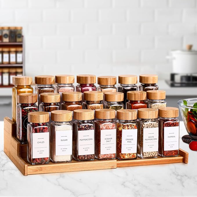 DWTS DANWEITESI 36 Pcs Glass Spice Jars - 4oz - Image 6