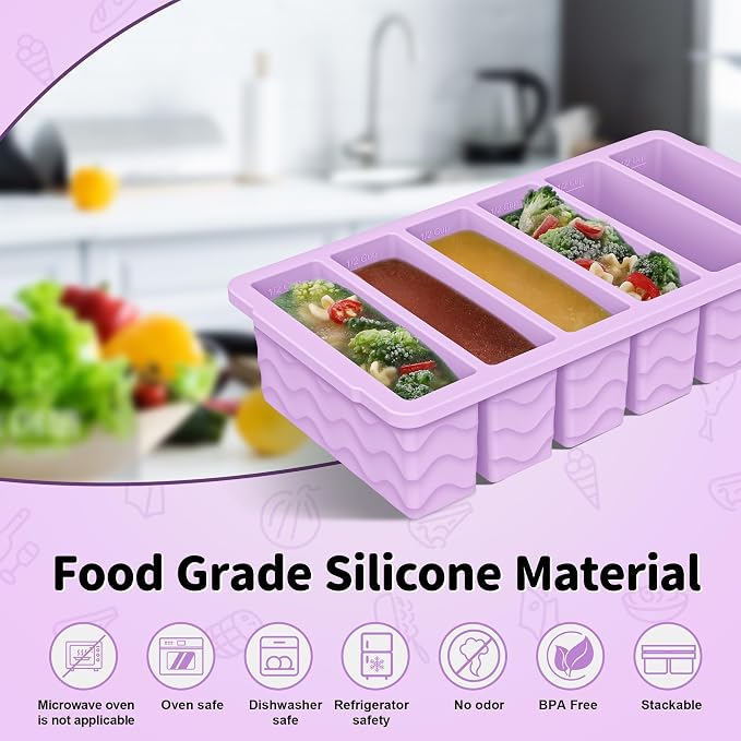 2-Pack Silicone Freezer Trays - Image 2