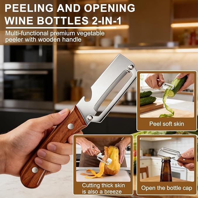 2Pcs Multifunctional Vegetable Peeler - Image 5
