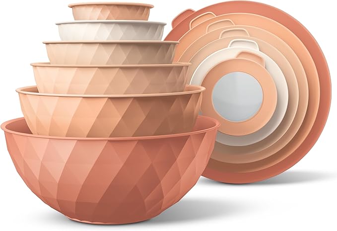 COOK WITH COLOR Mixing Bowls with Lids by CookwithColor