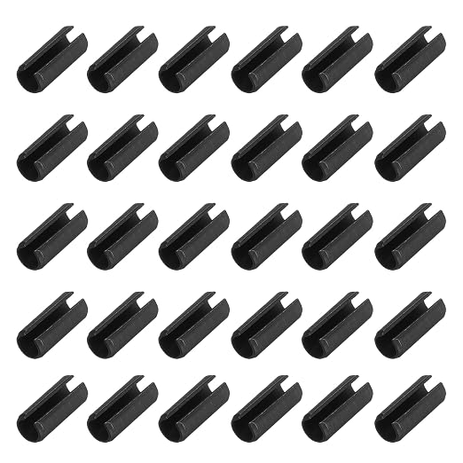 MECCANIXITY 120Pcs Slotted Split Roll Pins 3/25 Inch Dia. 3/10 Inch Length by MECCANIXITY