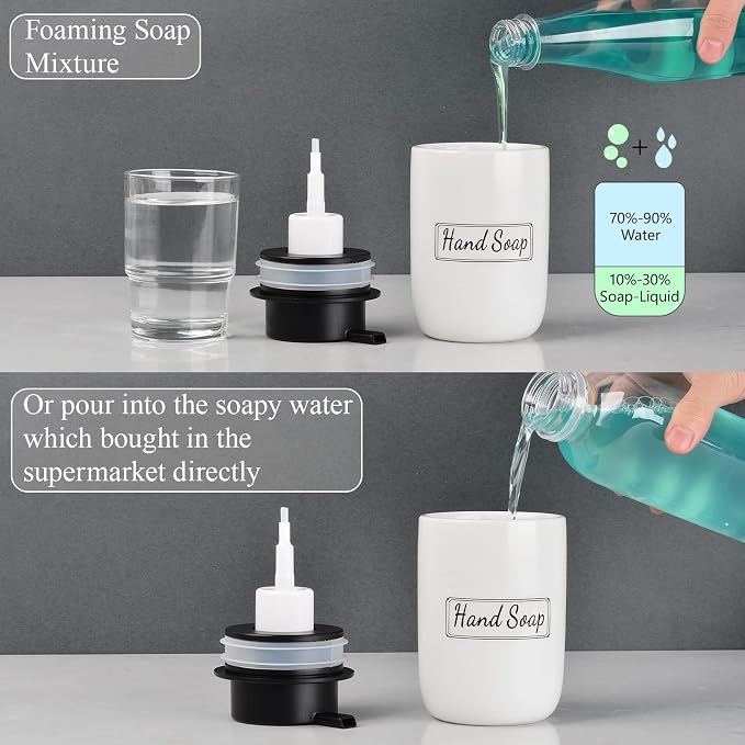 BosilunLife White Soap Dispenser Set - Image 4