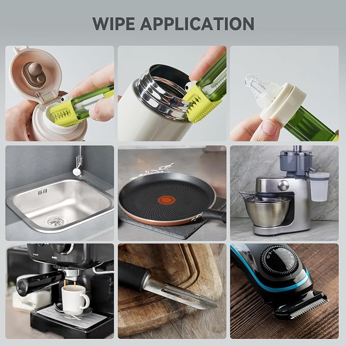3 in 1 Cup Lid Gap Cleaning Brush Set, Silicone Cup Lid Gap Cleaner, Home - Image 6