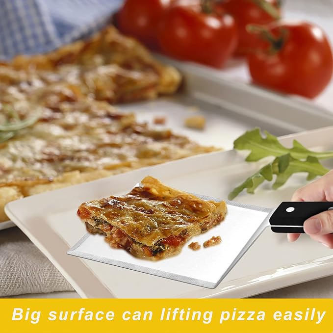 HaSteeL Metal Spatula Set, Heavy Duty Stainless Steel Large Griddle Spatula - Image 4