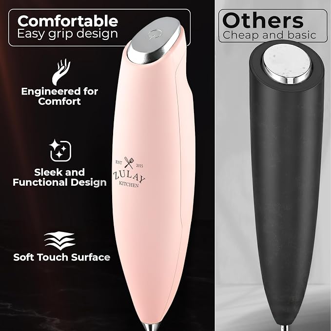 Zulay Kitchen Patented Tornado Triple Whisk Milk Frother - Image 4
