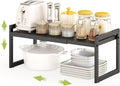 DOLALIKE Expandable kitchen Countertop Organizer, Stackable Cabinet Shelf by DOLALIKE