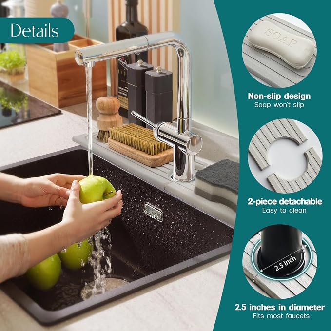 eormoe Diatomite Kitchen Faucet Mat - Image 8