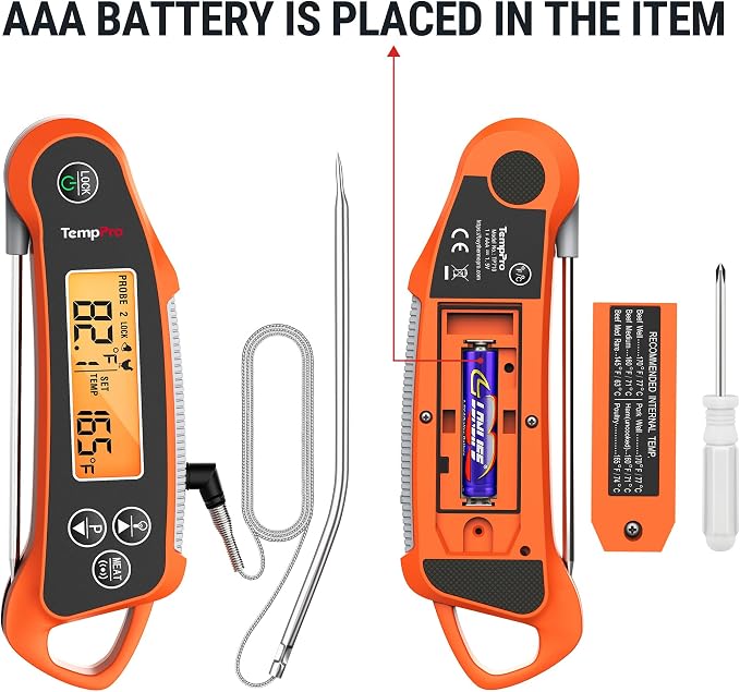 TempPro TP710 Instant Read Thermometer - Image 8