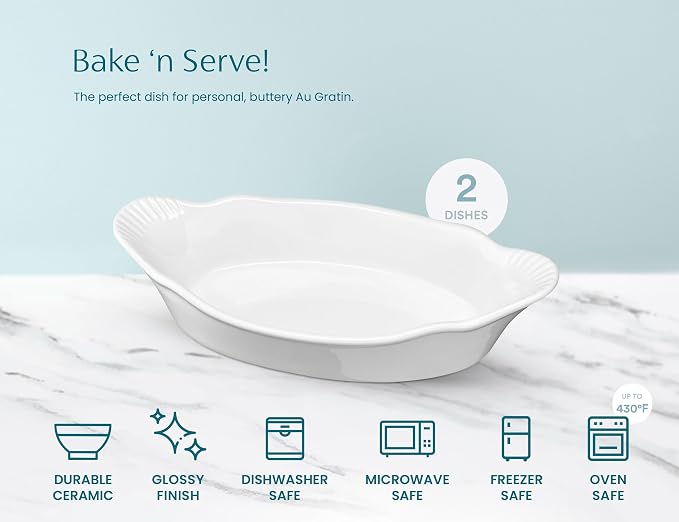 Au Gratin Baking Dishes, by Kook, - Image 5