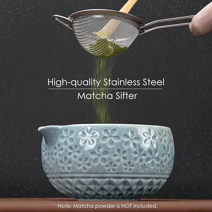 7Pcs Matcha Whisk Set, Matcha Set Whisk and Bowl, Bamboo Scoop, Scoop Rest - Image 4