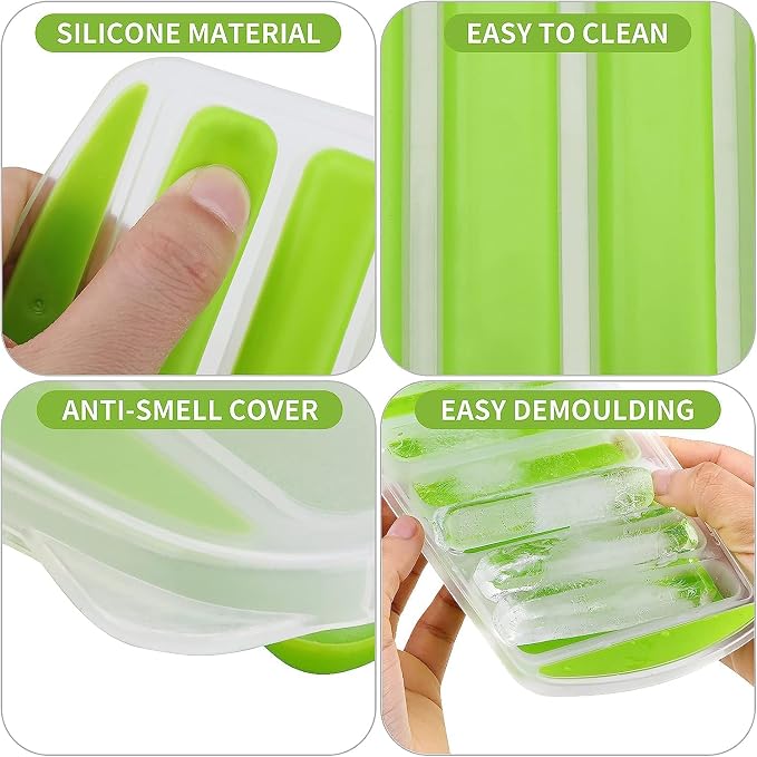 Ice Cube Trays, Easy-Release Silicone and Flexible 28 Ice Trays - Image 3