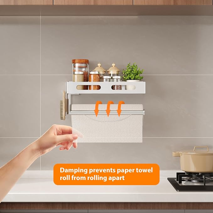 Paper Towel Holder Wall Mount for Bathroom, Paper Towel Holder - Image 2