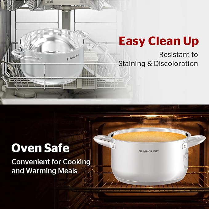 SUNHOUSE Stainless Steel Stock Pot - Image 9