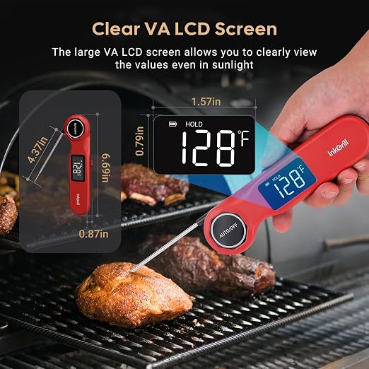Rechargeable 0.5 Sec Reading Instant Read Meat Thermometer - Image 5
