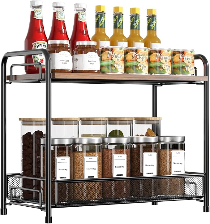 Spice Rack Organizer for Countertop by Xpatee