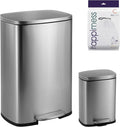 happimess HPM1006A Connor Rectangular 13-Gallon Trash Can by Happimess