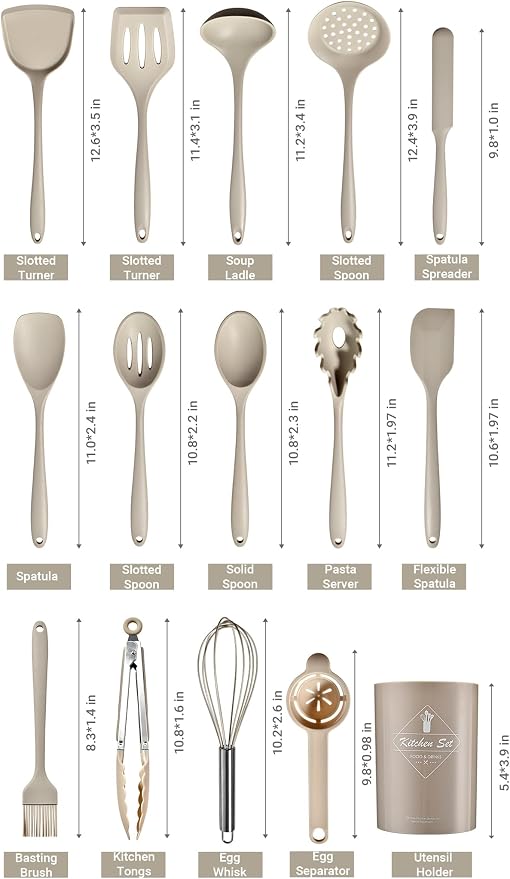 Silicone Kitchen Utensils Set - Image 3