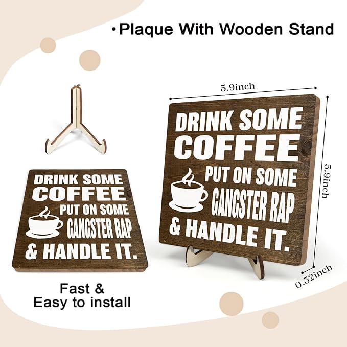 Coffee Bar Sign Plaque, Coffee Signs - Image 2