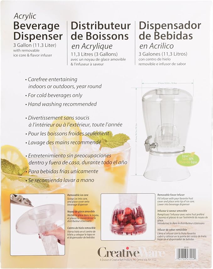CreativeWare 3 Gallon Beverage Dispenser - Image 6