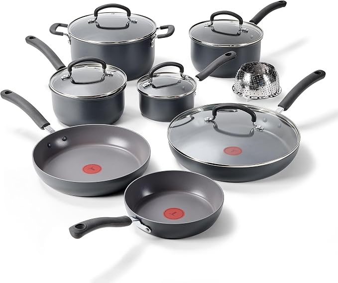 T-Fal Ultimate Hard Anodized Nonstick 13 Piece Cookware Set, Oven Safe Up to by T-falbrand