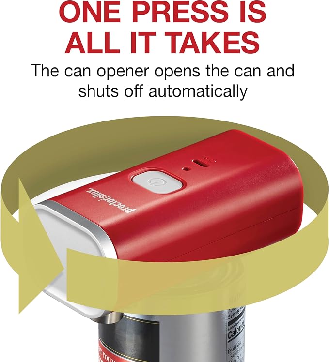 Proctor Silex Automatic Electric Can Opener, Hands Free Cordless Operation & - Image 3