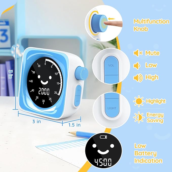 60-Minute Visual Timer for Kids Digital Visual Countdown Timer for Kids Toddler - Image 3