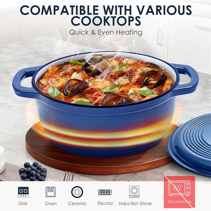 Cast Iron Dutch Oven Pot With Lid - Image 4