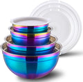 4 Piece Rainbow Mixing Bowls by DINYWOW
