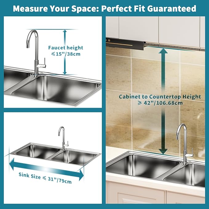 HOWDIA Stainless Steel 2-Tier Over The Sink Dish Drying Rack - Image 2