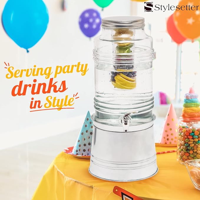 Style Setter Glass Drink Dispenser - Image 8