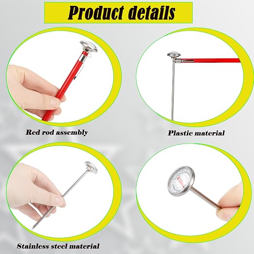14 Pcs Stainless Steel Food Thermometer - Image 3