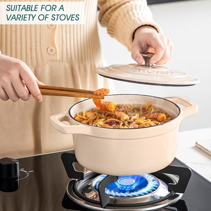 vancasso 2.5 QT Enameled Cast Iron Dutch Oven - Image 3