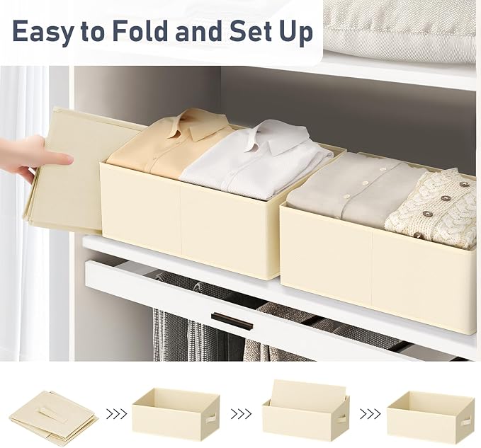 DIMJ Large Closet Storage Bins 8 Pack - Image 5