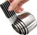 Magnetic Handles 5 Piece Stainless Steel Measuring Cups, Kitchen Gadgets by DOTINGHUX