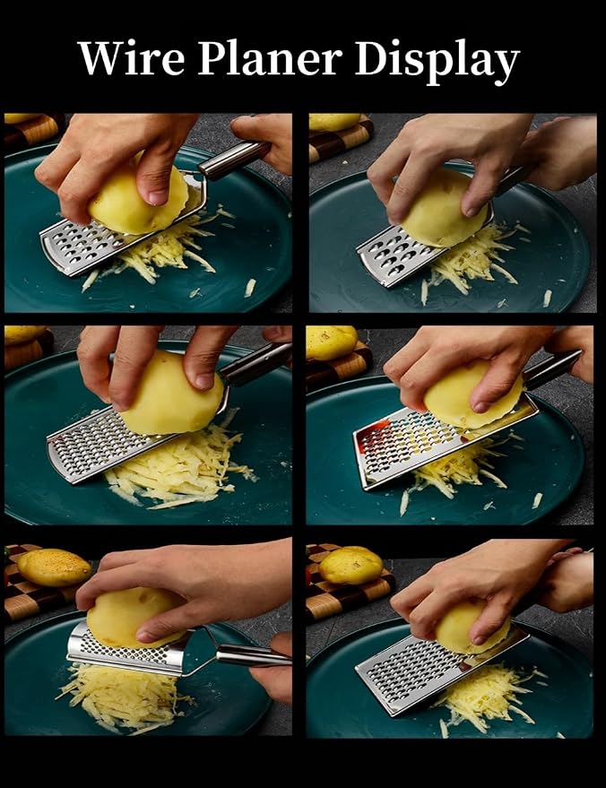 1Pack Stainless Steel Cheese Grater, Handheld Cheese Grater, Ergonomic - Image 4