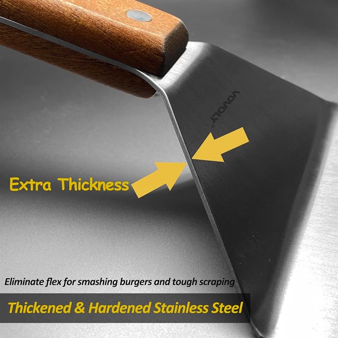 Stainless Steel Metal Spatula Set - Image 5